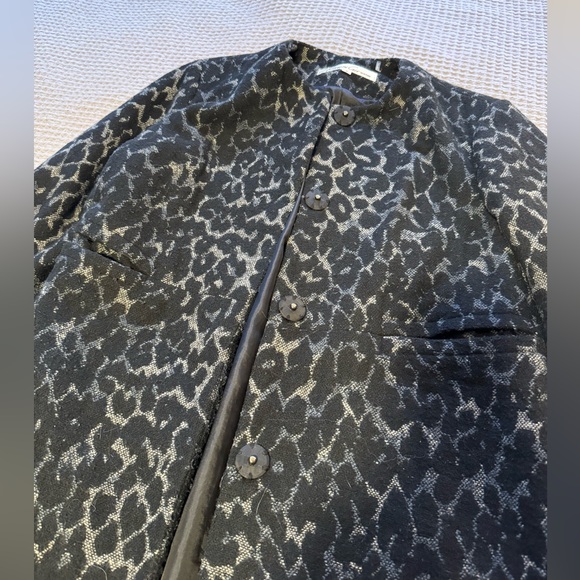 Vintage Kenneth Cole New York Wool Blend Leopard Print Coat - Picture 11 of 12